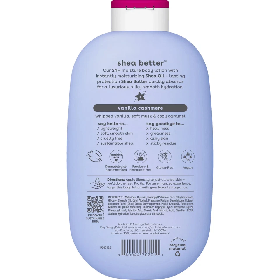 Loção Corporal Vanilla Cashmere, Creme Hidratante 24H para Pele Seca, 473 ml - Image 4