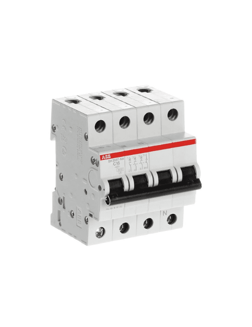 Disjuntor tetrapolar abb S204-C80 80A 400V