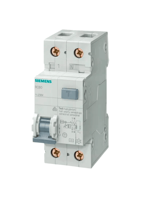 Disjuntor Diferencial Residual RCBO Siemens 5SU1353-1KK06 6A 30mA 230V